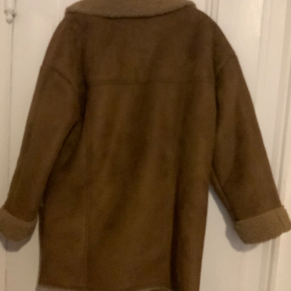 Free People Brown Diogo Shearling Leather Jacket - Picture 7 of 13
